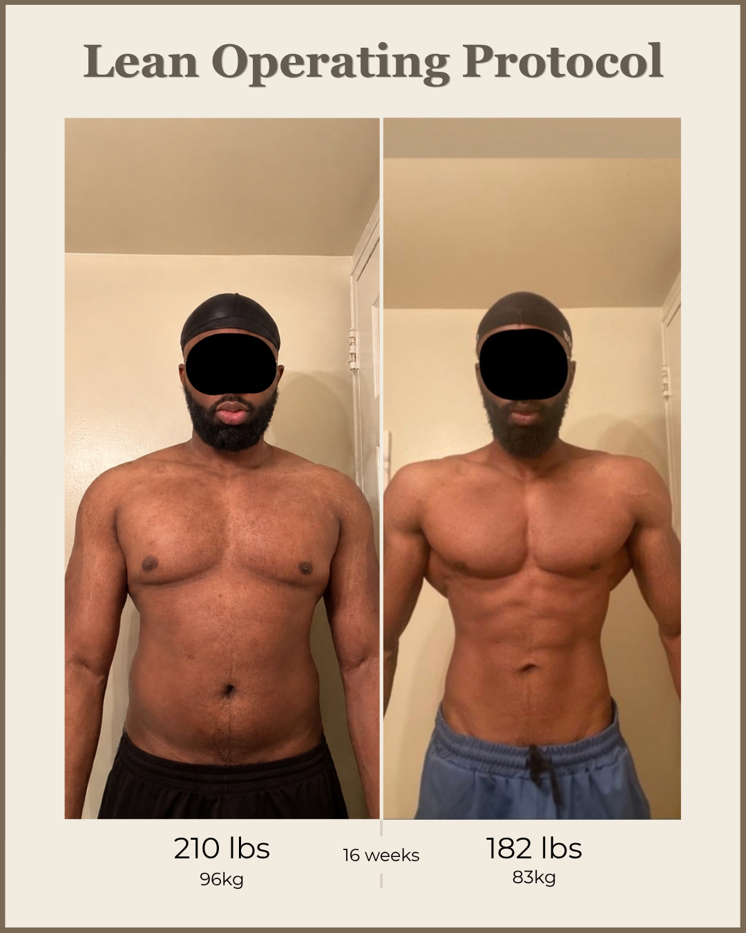 James before and after transformation